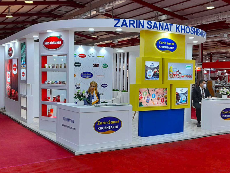 Construction and implementation of the booth in Erbil, Iraq