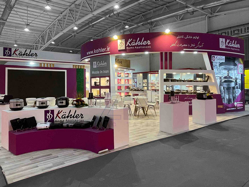 Construction and implementation of the booth at the home appliances exhibition