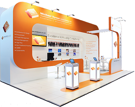 exhibition equipment for building a booth