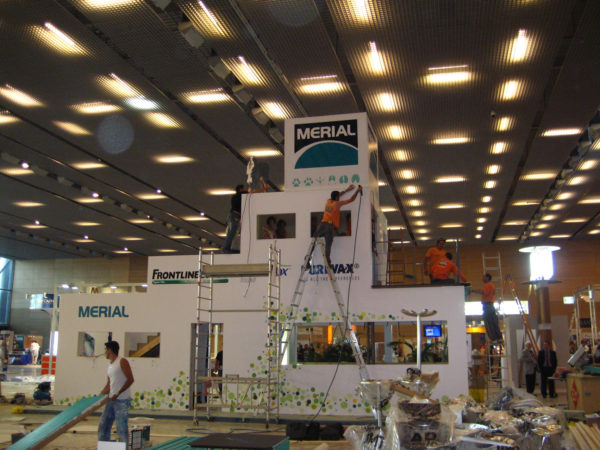 Booth building project management